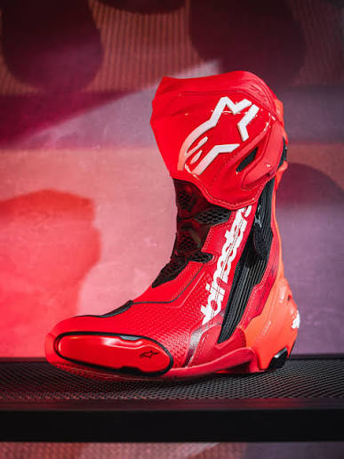 Botas rojas de moto Alpinestars